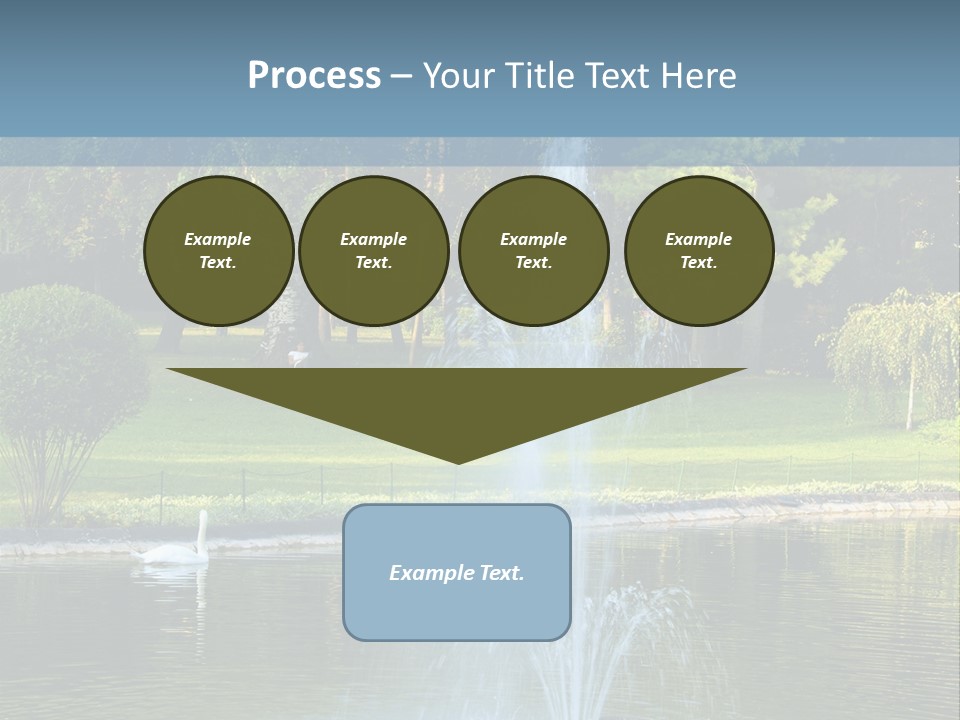 Central Landscaped Garden PowerPoint Template