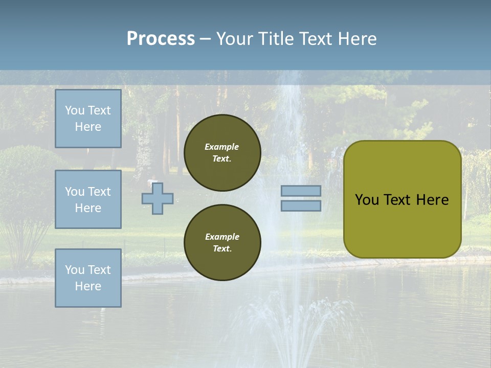 Central Landscaped Garden PowerPoint Template