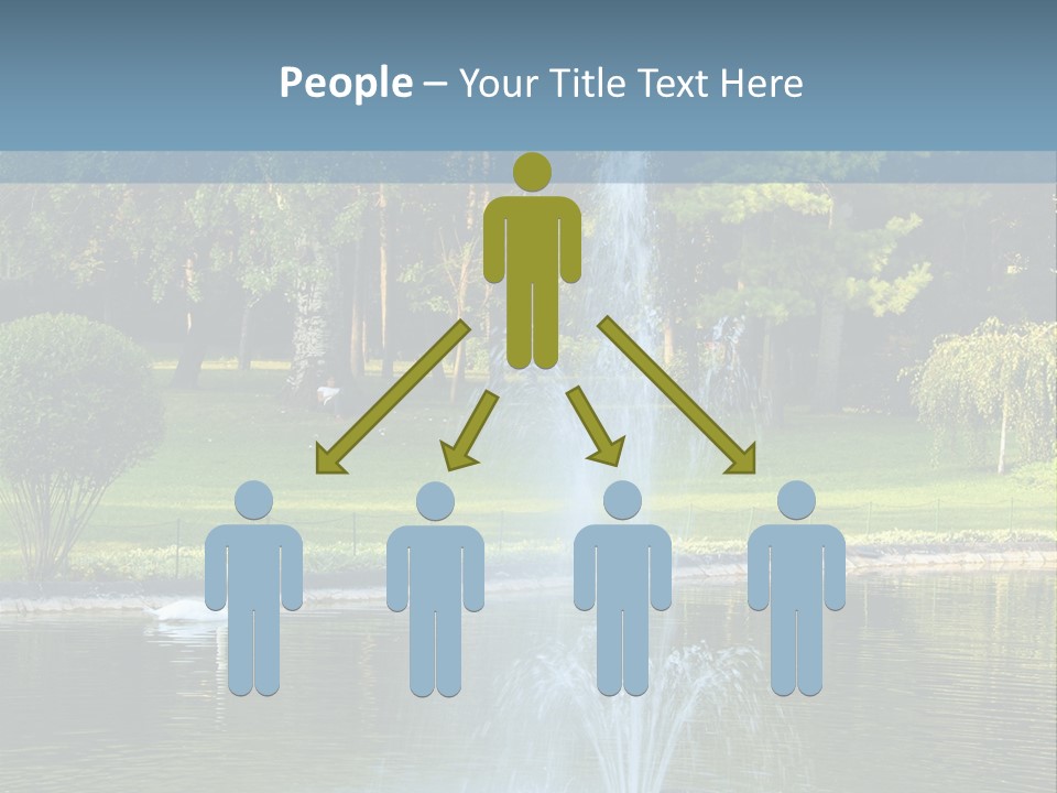 Central Landscaped Garden PowerPoint Template