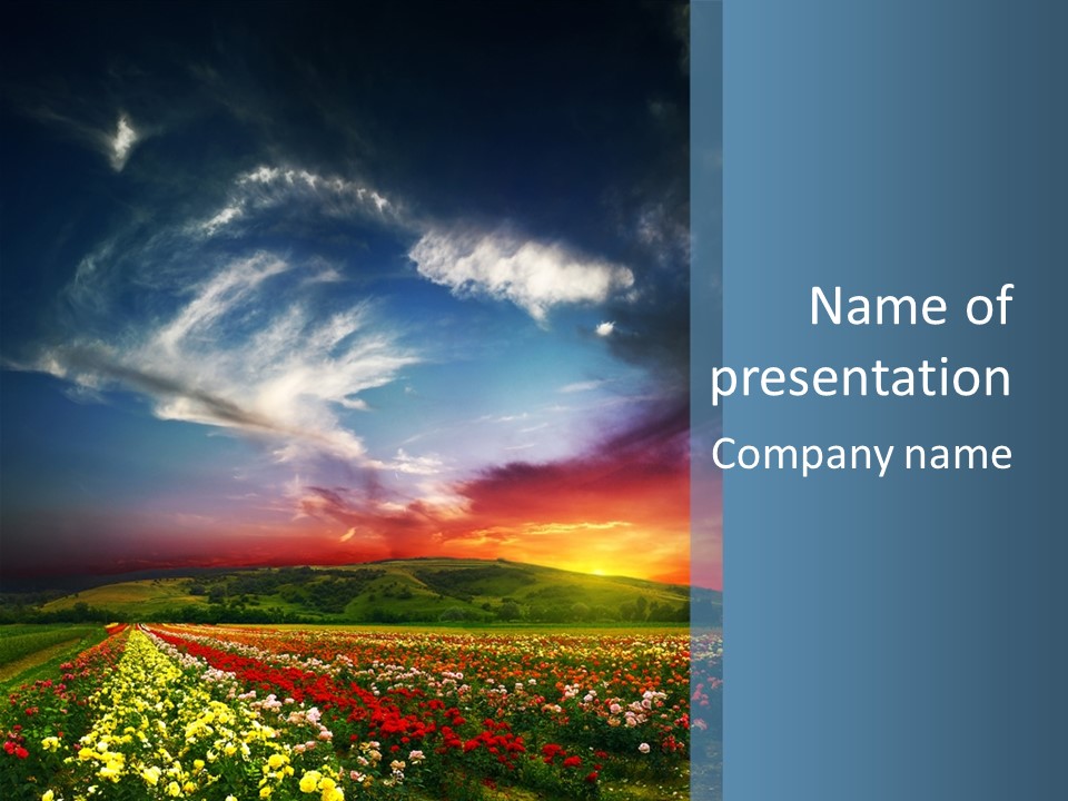 Rose Valley PowerPoint Template