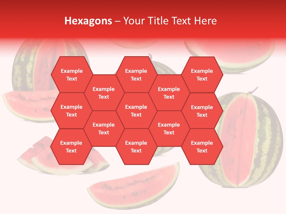 Watermelon White Background PowerPoint Template