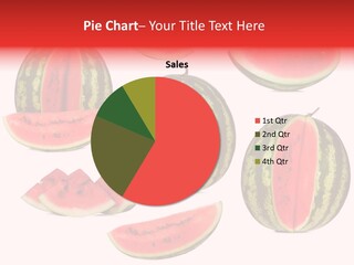 Watermelon White Background PowerPoint Template