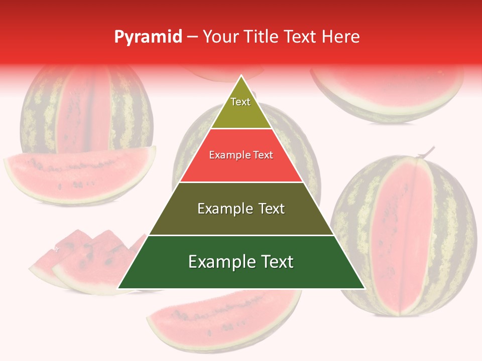Watermelon White Background PowerPoint Template