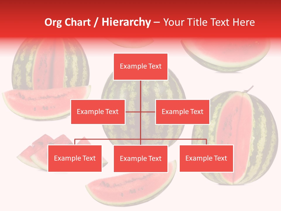 Watermelon White Background PowerPoint Template