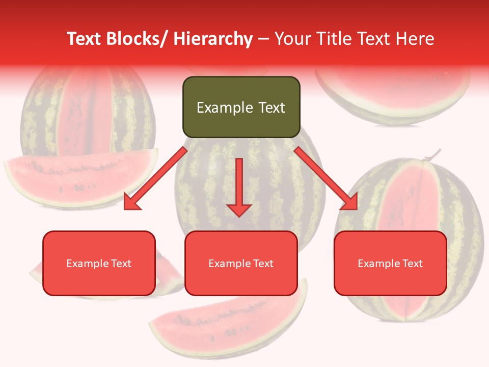 Watermelon White Background PowerPoint Template