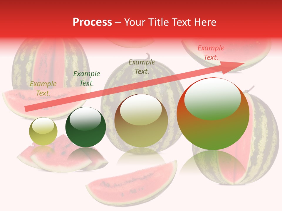 Watermelon White Background PowerPoint Template