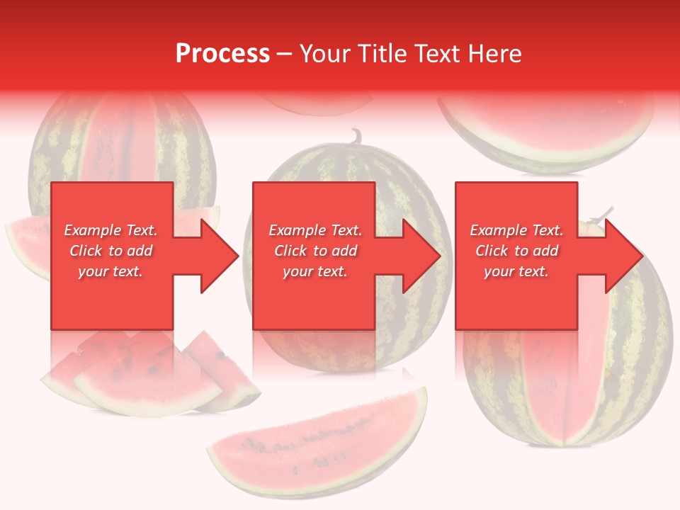 Watermelon White Background PowerPoint Template