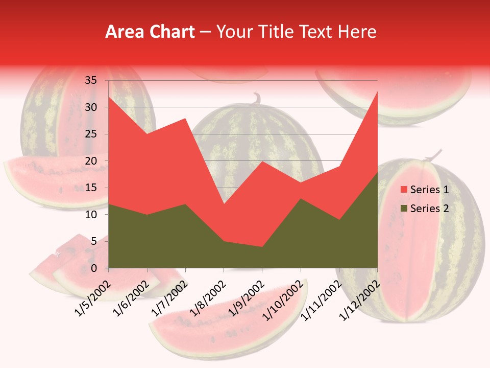 Watermelon White Background PowerPoint Template