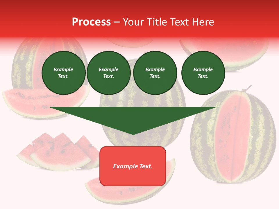 Watermelon White Background PowerPoint Template