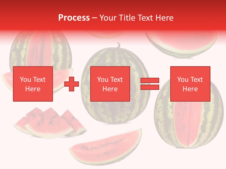 Watermelon White Background PowerPoint Template
