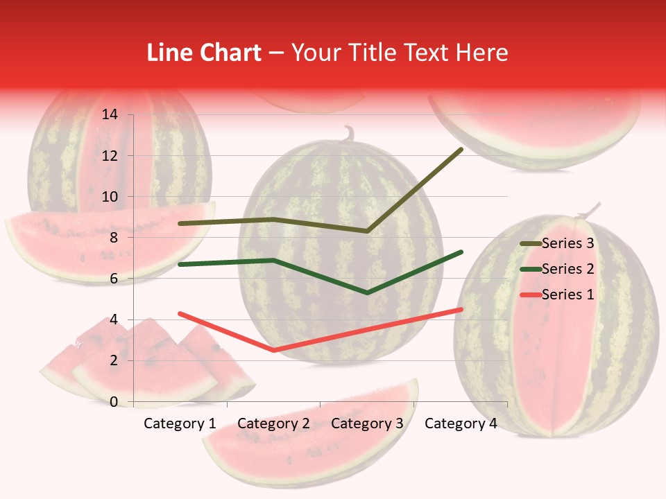 Watermelon White Background PowerPoint Template