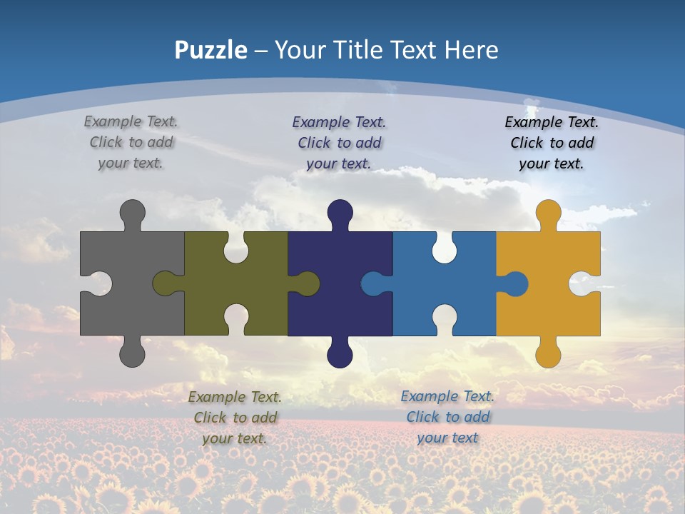 Sun Flowers PowerPoint Template