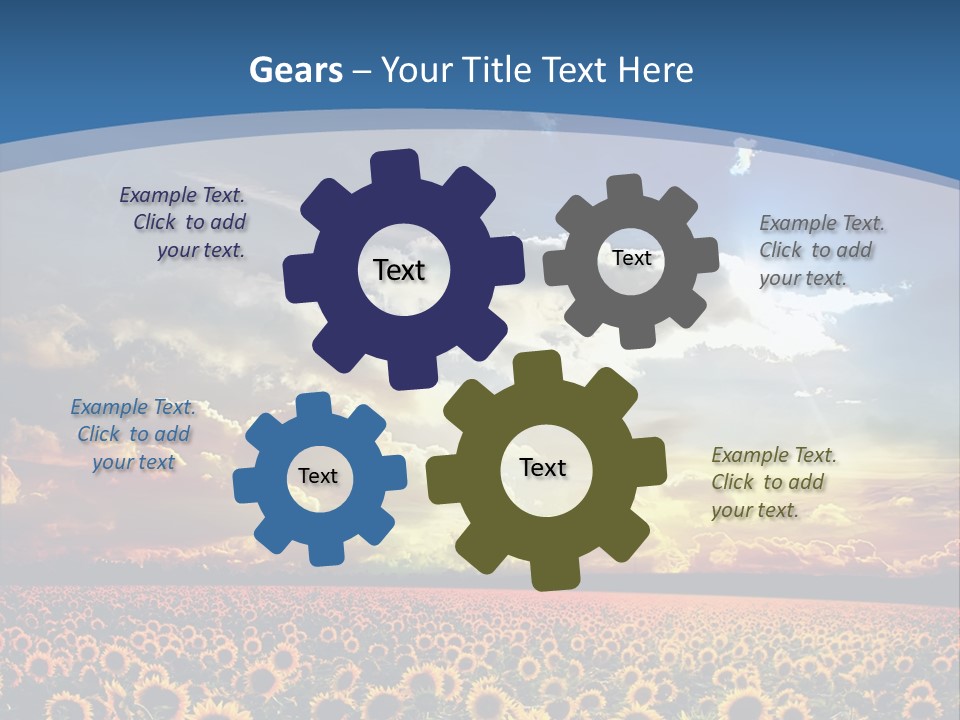 Sun Flowers PowerPoint Template