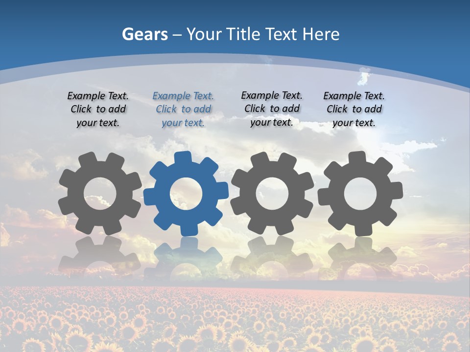 Sun Flowers PowerPoint Template