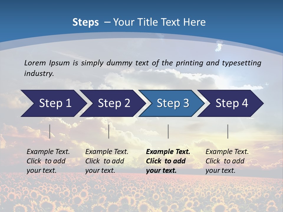 Sun Flowers PowerPoint Template