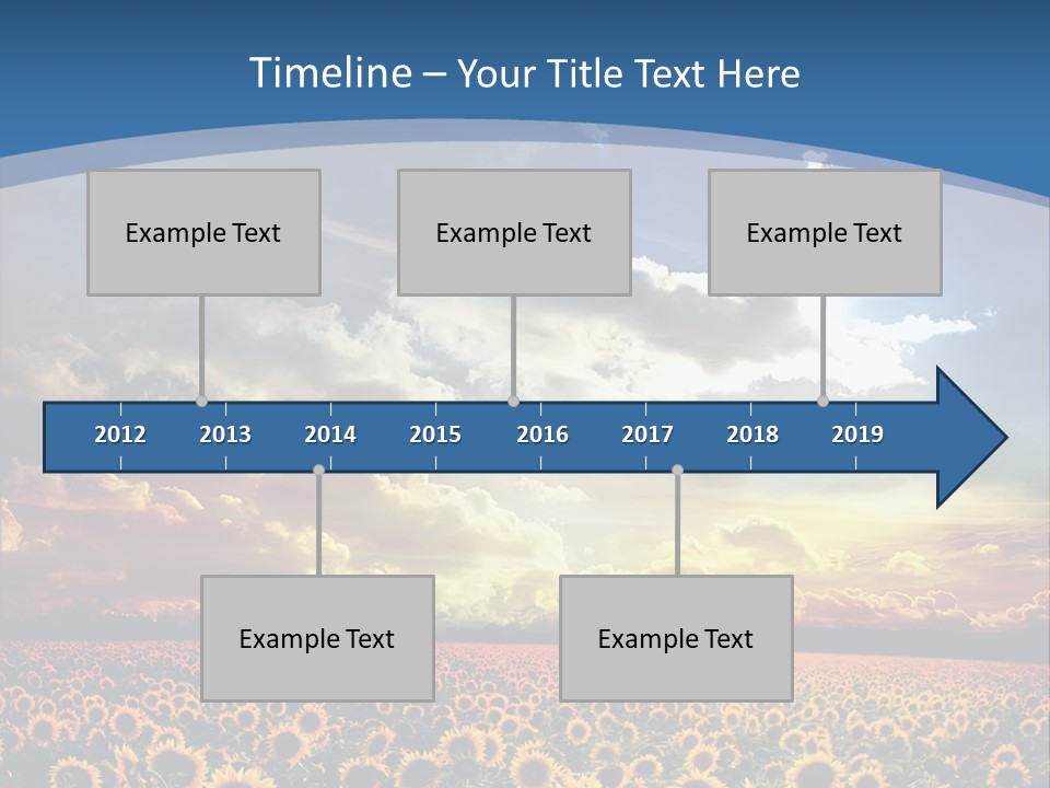 Sun Flowers PowerPoint Template