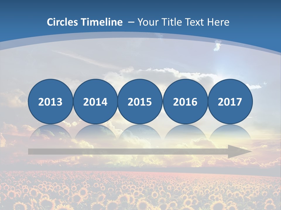 Sun Flowers PowerPoint Template