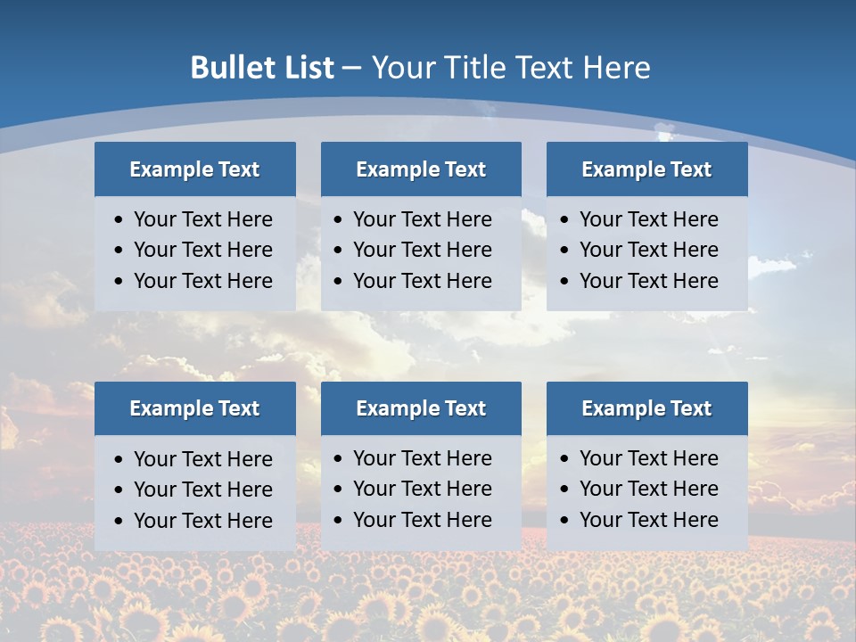 Sun Flowers PowerPoint Template