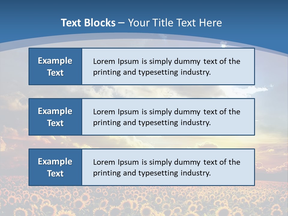 Sun Flowers PowerPoint Template