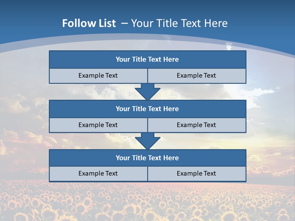 Sun Flowers PowerPoint Template