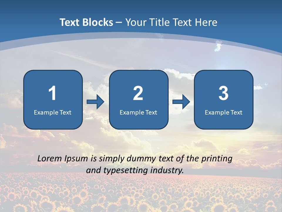 Sun Flowers PowerPoint Template