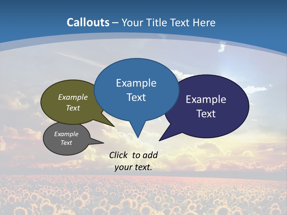 Sun Flowers PowerPoint Template