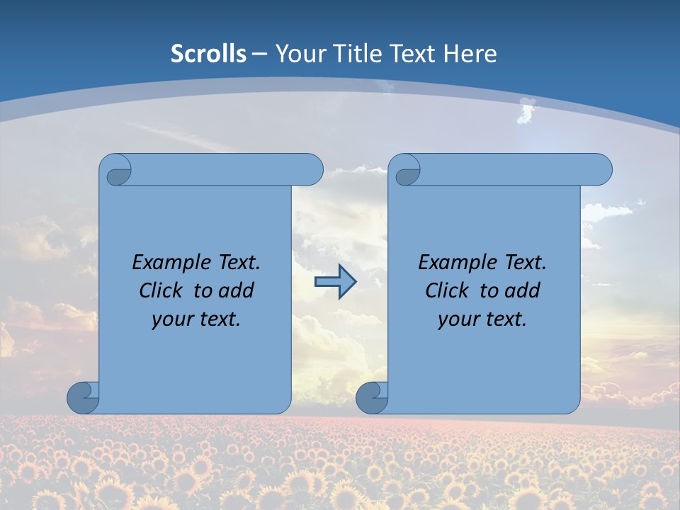 Sun Flowers PowerPoint Template