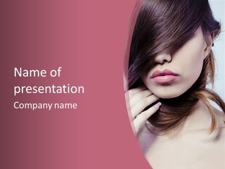 Lips Bright Healthy PowerPoint Template