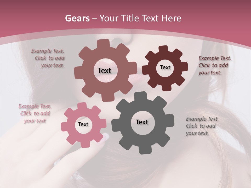 Lips Bright Healthy PowerPoint Template