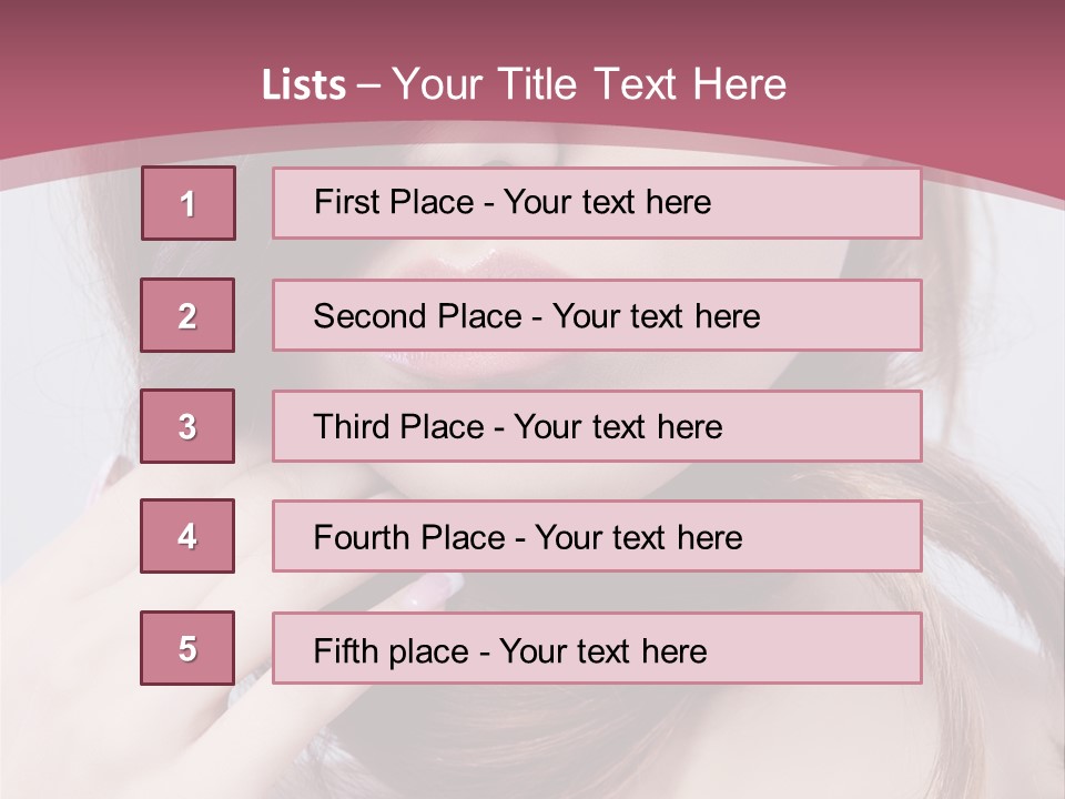 Lips Bright Healthy PowerPoint Template