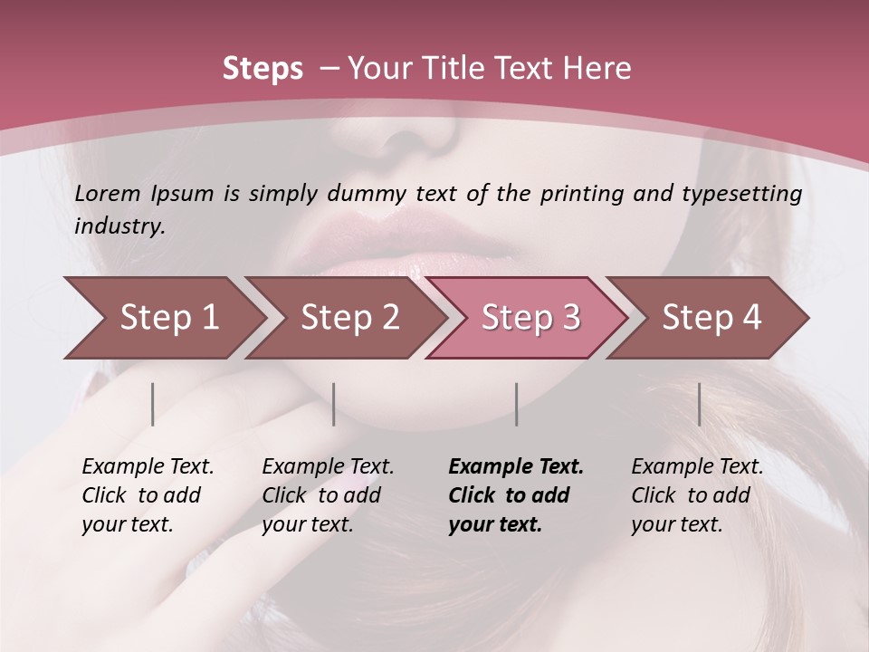 Lips Bright Healthy PowerPoint Template