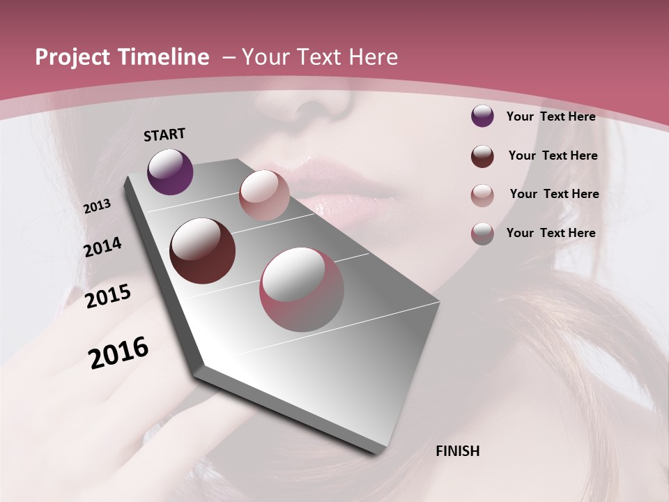 Lips Bright Healthy PowerPoint Template