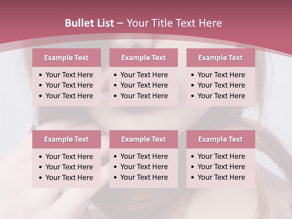 Lips Bright Healthy PowerPoint Template