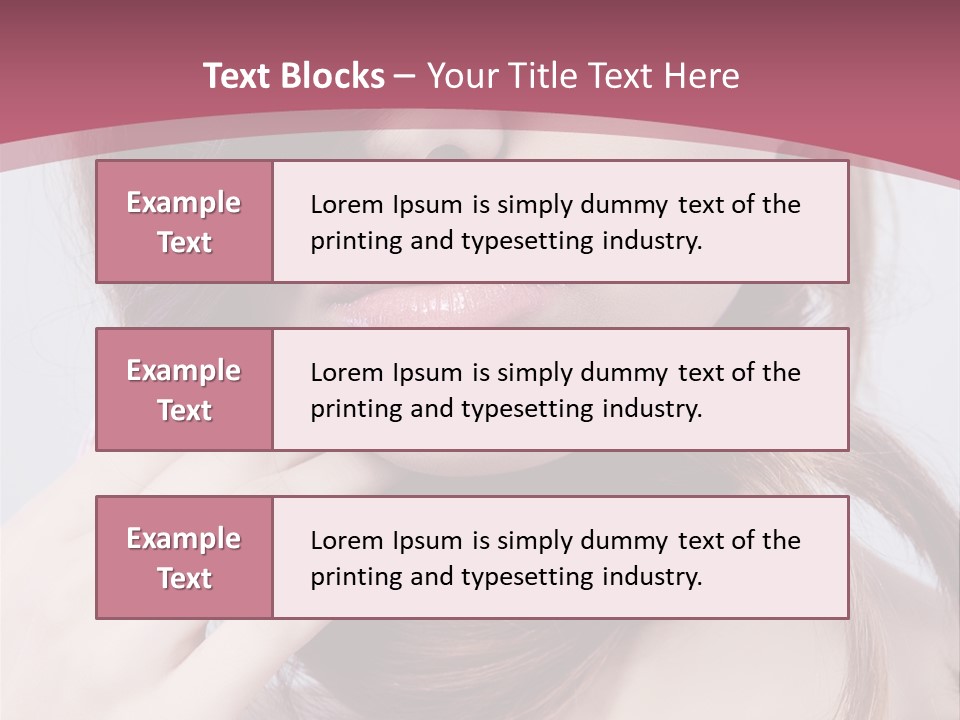 Lips Bright Healthy PowerPoint Template