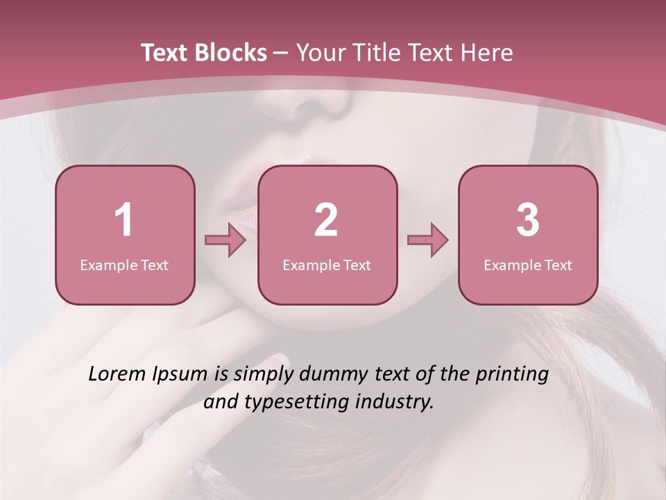 Lips Bright Healthy PowerPoint Template
