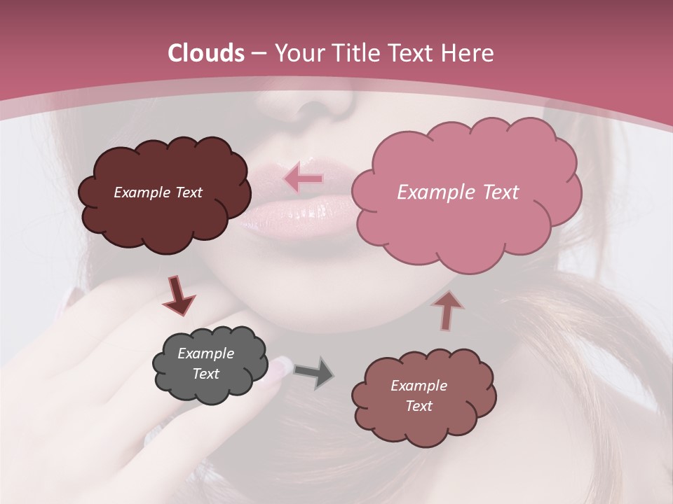 Lips Bright Healthy PowerPoint Template
