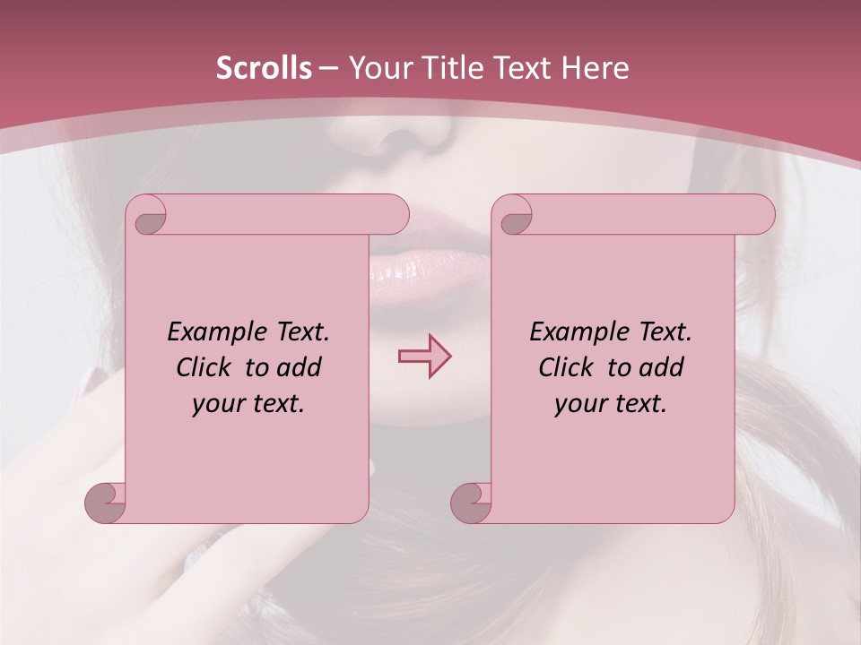 Lips Bright Healthy PowerPoint Template