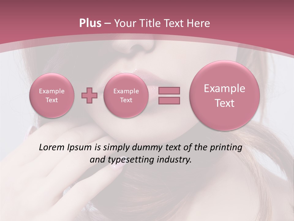 Lips Bright Healthy PowerPoint Template