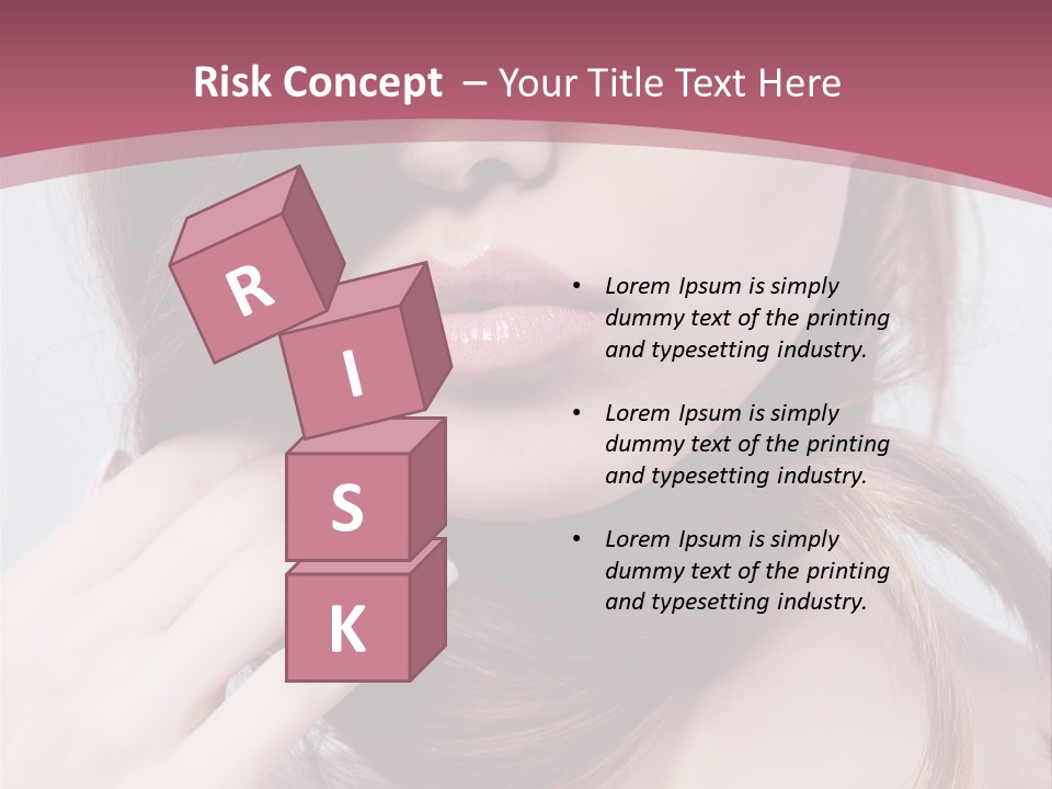 Lips Bright Healthy PowerPoint Template