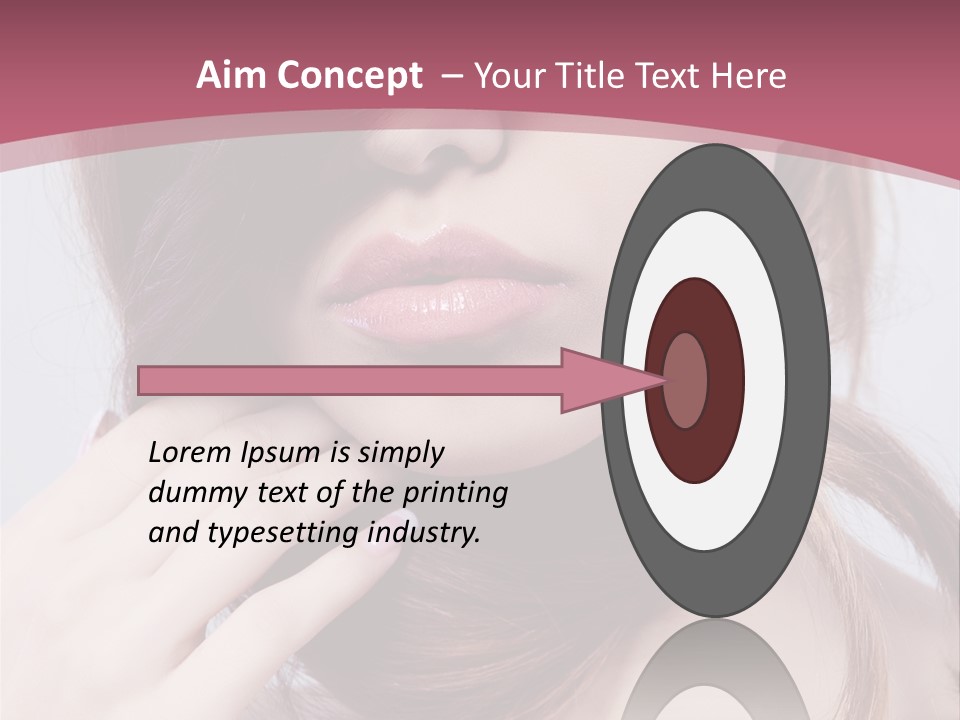 Lips Bright Healthy PowerPoint Template