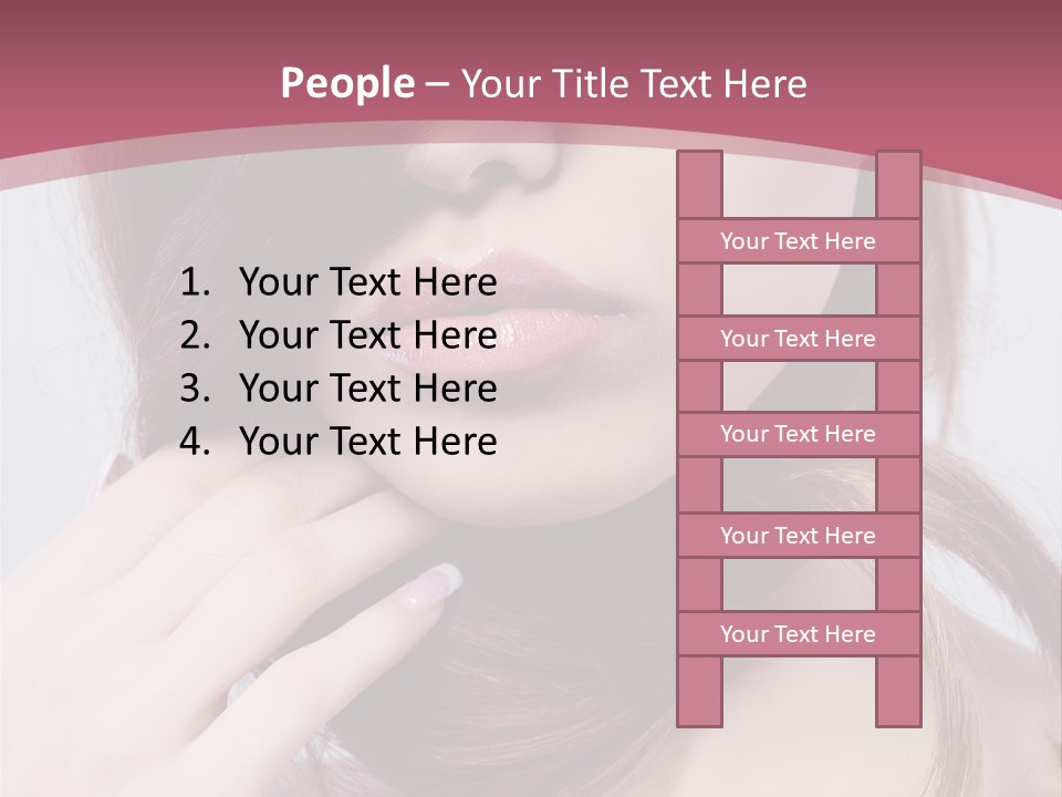Lips Bright Healthy PowerPoint Template