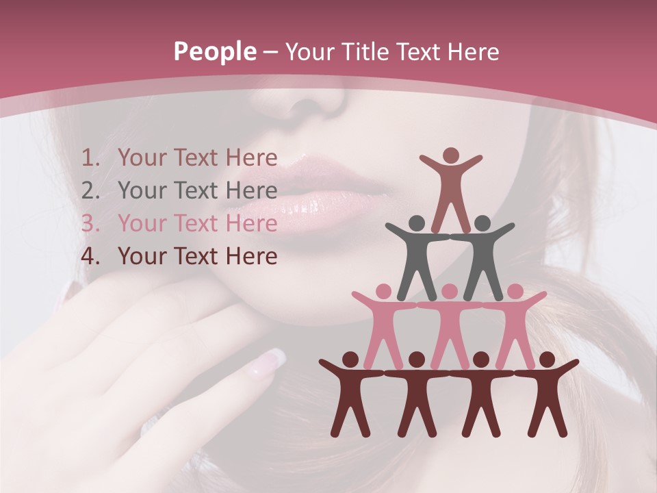 Lips Bright Healthy PowerPoint Template