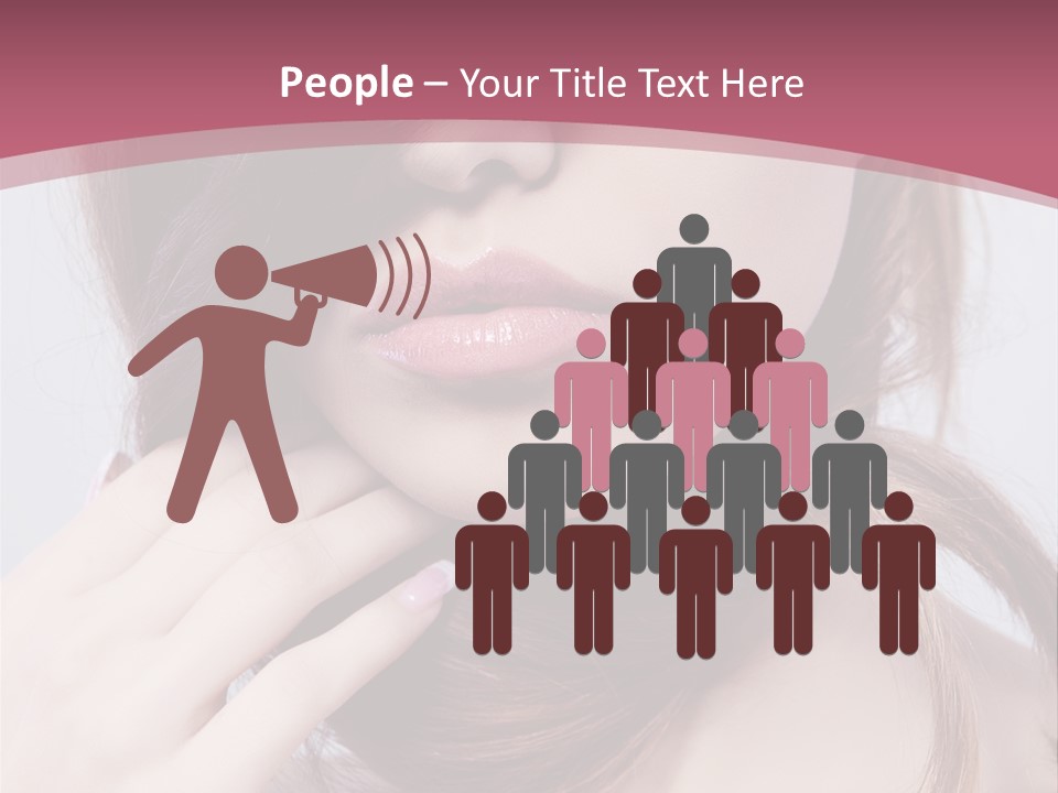 Lips Bright Healthy PowerPoint Template