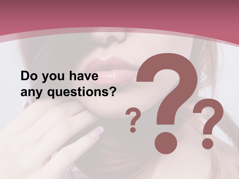 Lips Bright Healthy PowerPoint Template