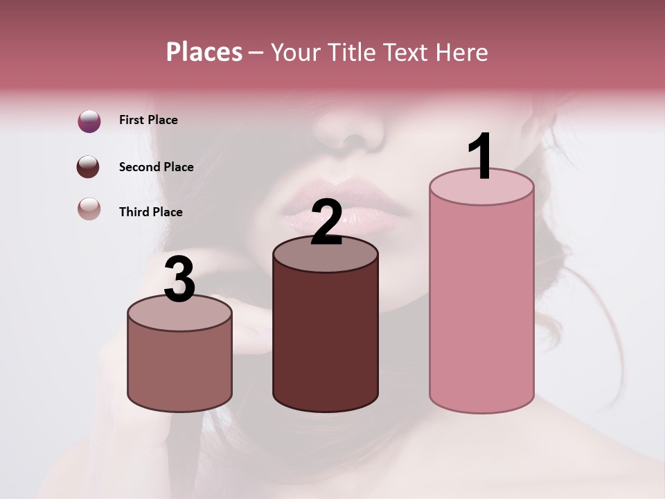 Girls Face Hd PowerPoint Template