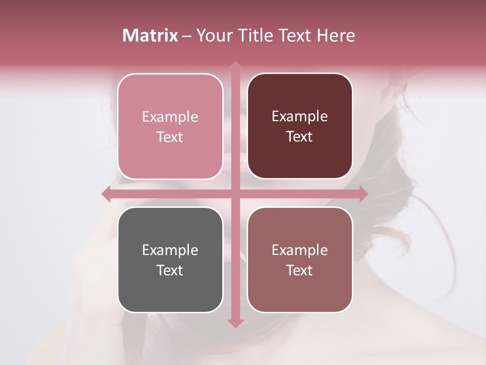 Girls Face Hd PowerPoint Template