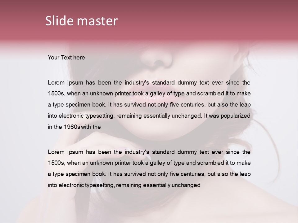 Girls Face Hd PowerPoint Template