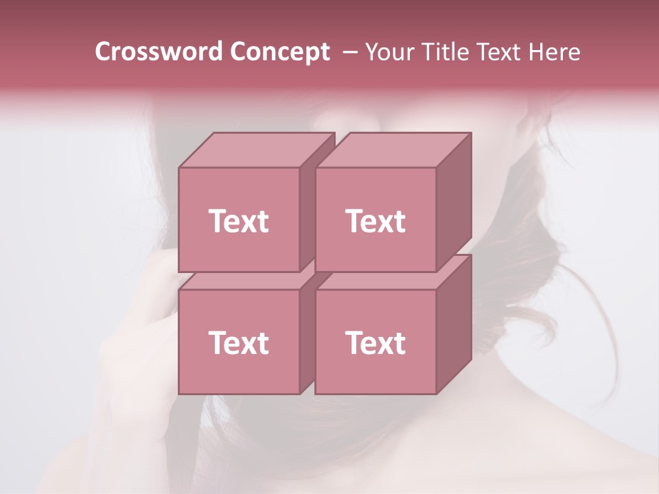 Girls Face Hd PowerPoint Template