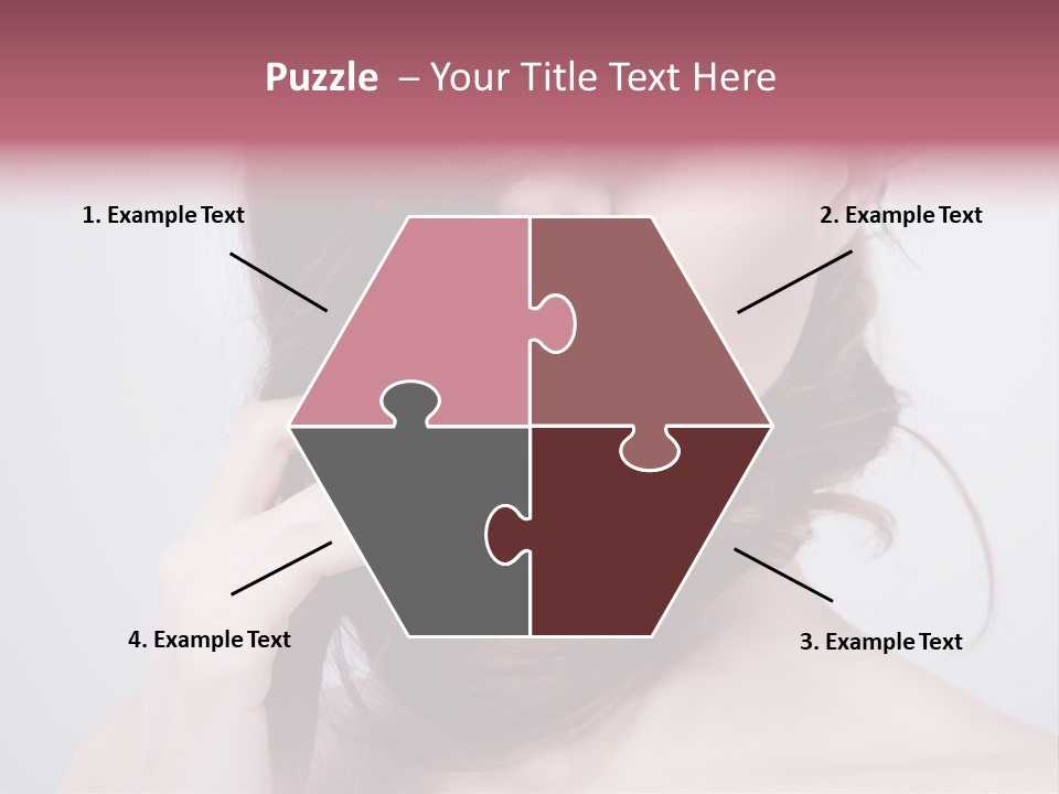 Girls Face Hd PowerPoint Template