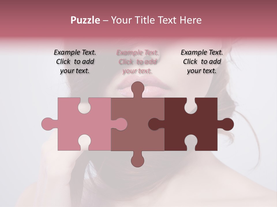 Girls Face Hd PowerPoint Template